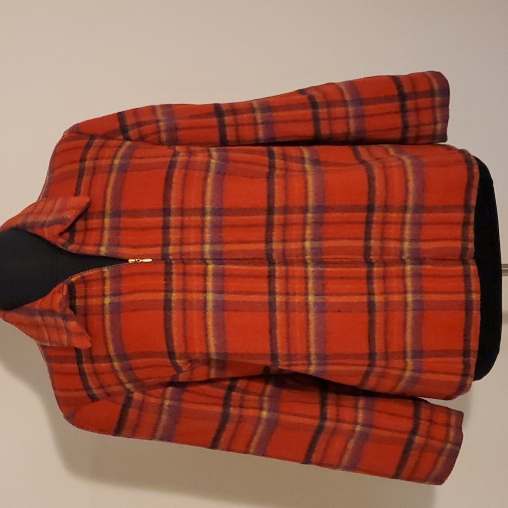 Plaid Wool Jacket - image 2